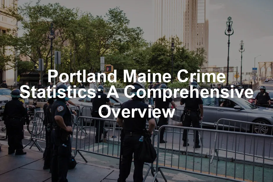 Featured image for Portland Maine Crime Statistics: A Comprehensive Overview