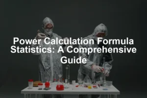 Featured image for Power Calculation Formula Statistics: A Comprehensive Guide