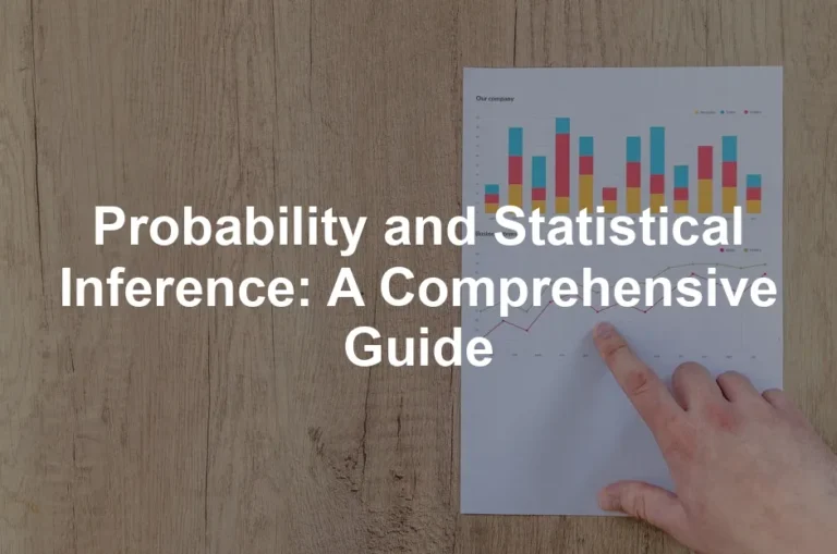 Featured image for Probability and Statistical Inference: A Comprehensive Guide