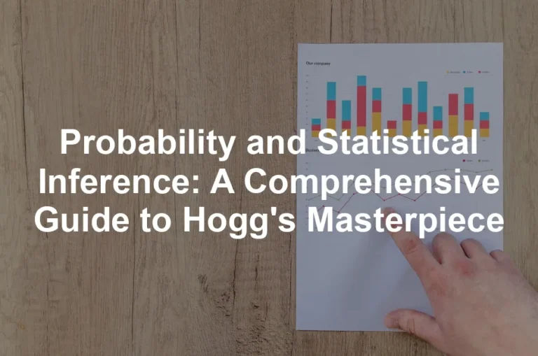 Featured image for Probability and Statistical Inference: A Comprehensive Guide to Hogg's Masterpiece