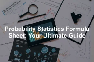 Featured image for Probability Statistics Formula Sheet: Your Ultimate Guide