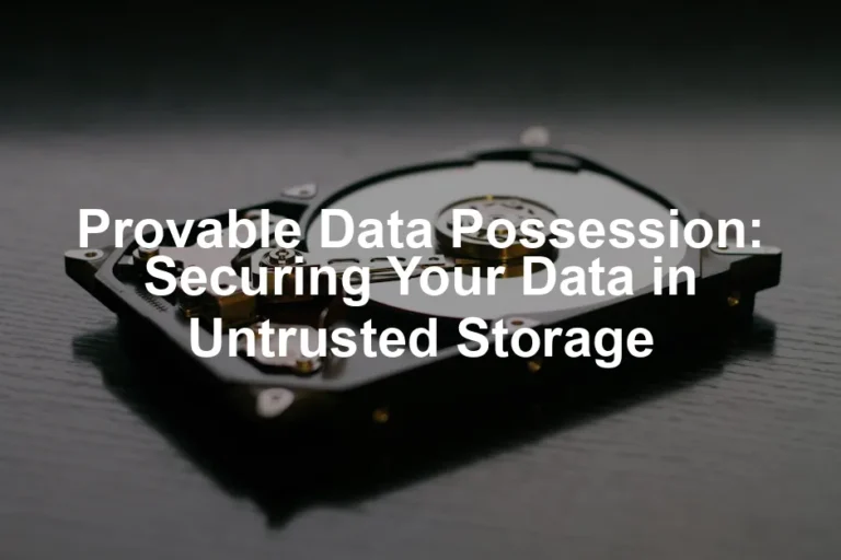 Featured image for Provable Data Possession: Securing Your Data in Untrusted Storage