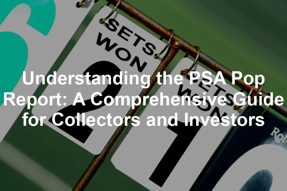 Featured image for Understanding the PSA Pop Report: A Comprehensive Guide for Collectors and Investors