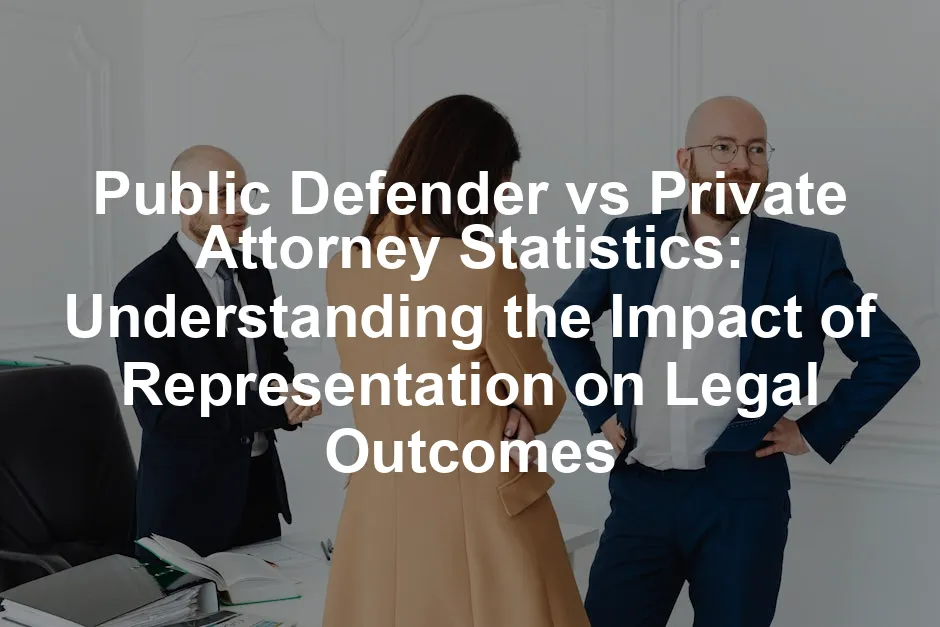 Featured image for Public Defender vs Private Attorney Statistics: Understanding the Impact of Representation on Legal Outcomes