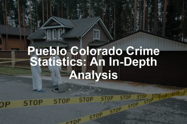 Featured image for Pueblo Colorado Crime Statistics: An In-Depth Analysis