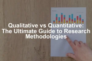 Featured image for Qualitative vs Quantitative: The Ultimate Guide to Research Methodologies