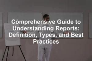 Featured image for Comprehensive Guide to Understanding Reports: Definition, Types, and Best Practices