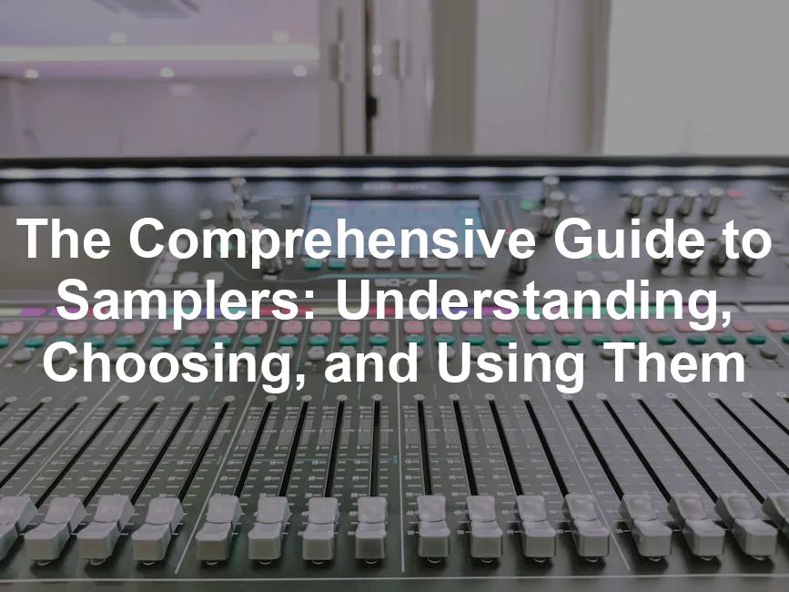 Featured image for The Comprehensive Guide to Samplers: Understanding, Choosing, and Using Them