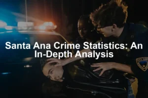 Featured image for Santa Ana Crime Statistics: An In-Depth Analysis