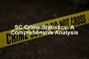 Featured image for SC Crime Statistics: A Comprehensive Analysis