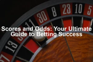 Featured image for Scores and Odds: Your Ultimate Guide to Betting Success