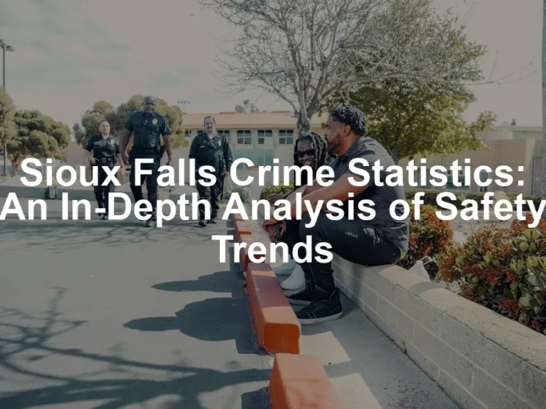 Featured image for Sioux Falls Crime Statistics: An In-Depth Analysis of Safety Trends