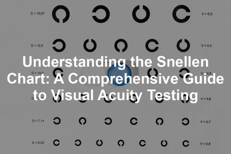 Featured image for Understanding the Snellen Chart: A Comprehensive Guide to Visual Acuity Testing