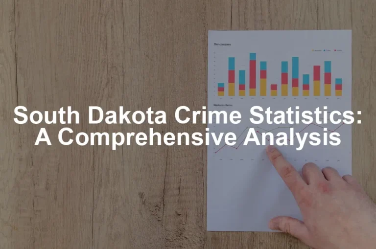 Featured image for South Dakota Crime Statistics: A Comprehensive Analysis