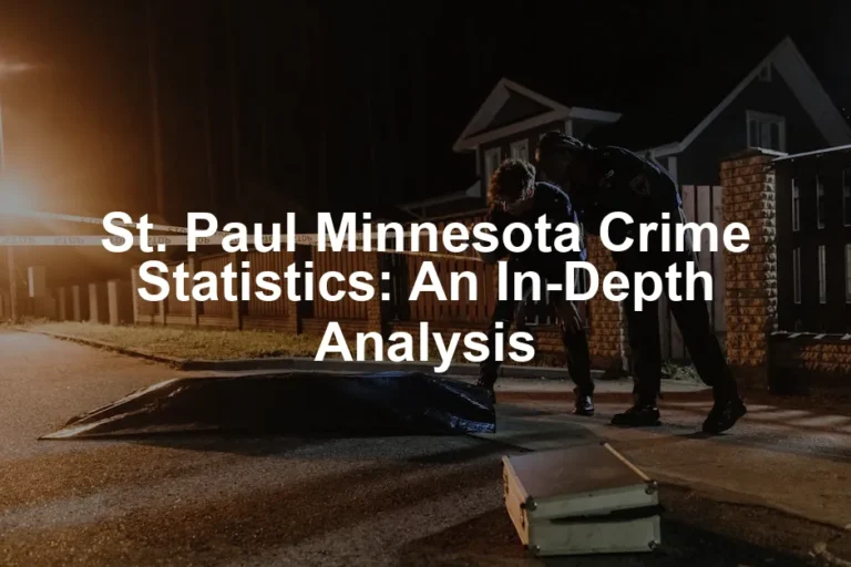 Featured image for St. Paul Minnesota Crime Statistics: An In-Depth Analysis