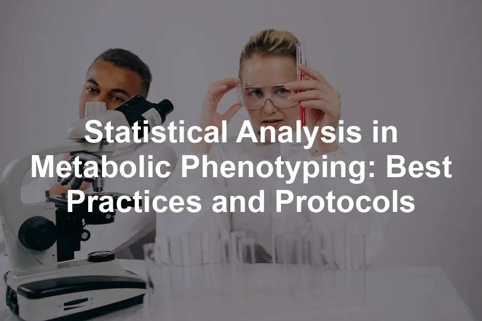 Featured image for Statistical Analysis in Metabolic Phenotyping: Best Practices and Protocols