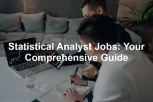 Featured image for Statistical Analyst Jobs: Your Comprehensive Guide