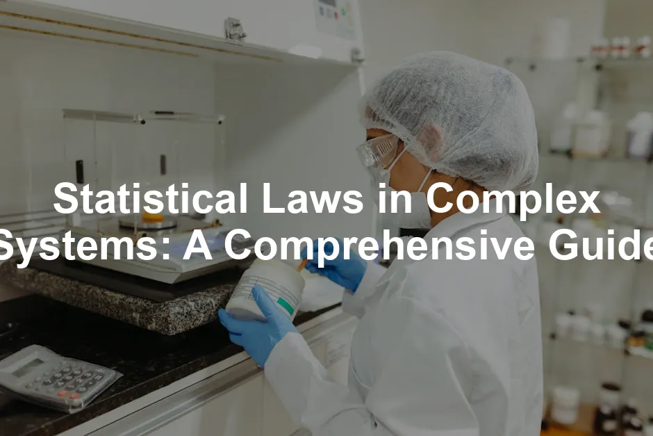 Featured image for Statistical Laws in Complex Systems: A Comprehensive Guide