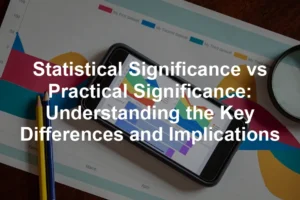 Featured image for Statistical Significance vs Practical Significance: Understanding the Key Differences and Implications