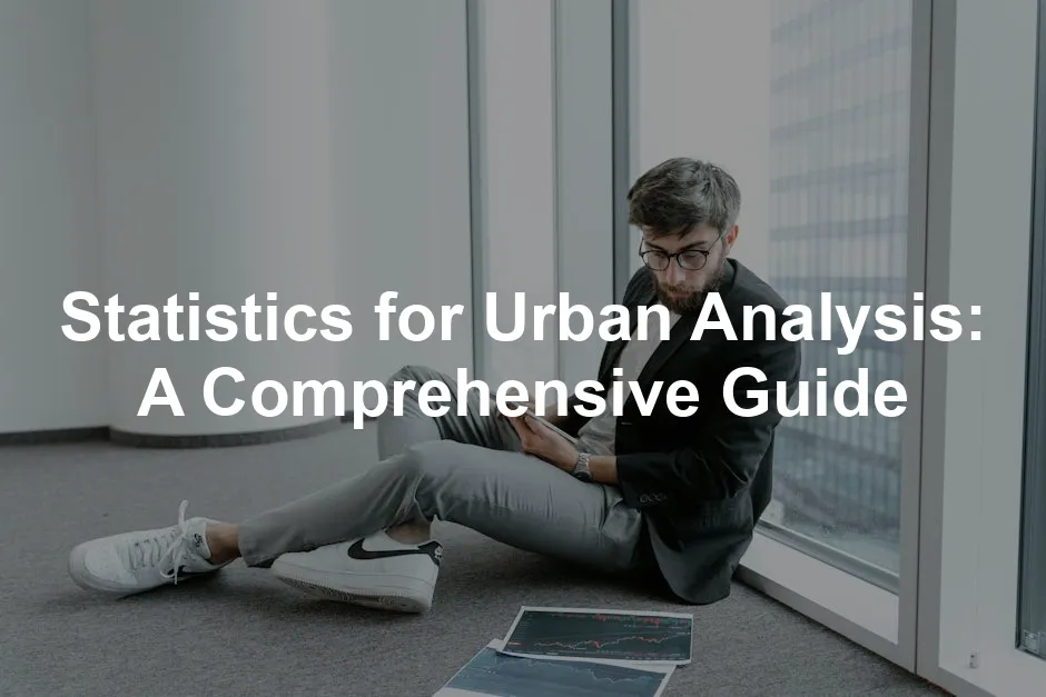 Featured image for Statistics for Urban Analysis: A Comprehensive Guide