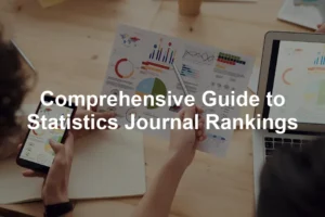 Featured image for Comprehensive Guide to Statistics Journal Rankings