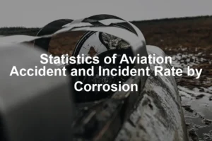 Featured image for Statistics of Aviation Accident and Incident Rate by Corrosion