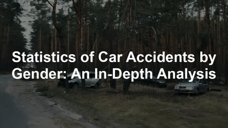 Featured image for Statistics of Car Accidents by Gender: An In-Depth Analysis