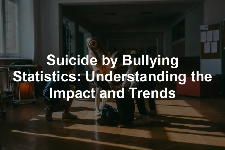 Featured image for Suicide by Bullying Statistics: Understanding the Impact and Trends