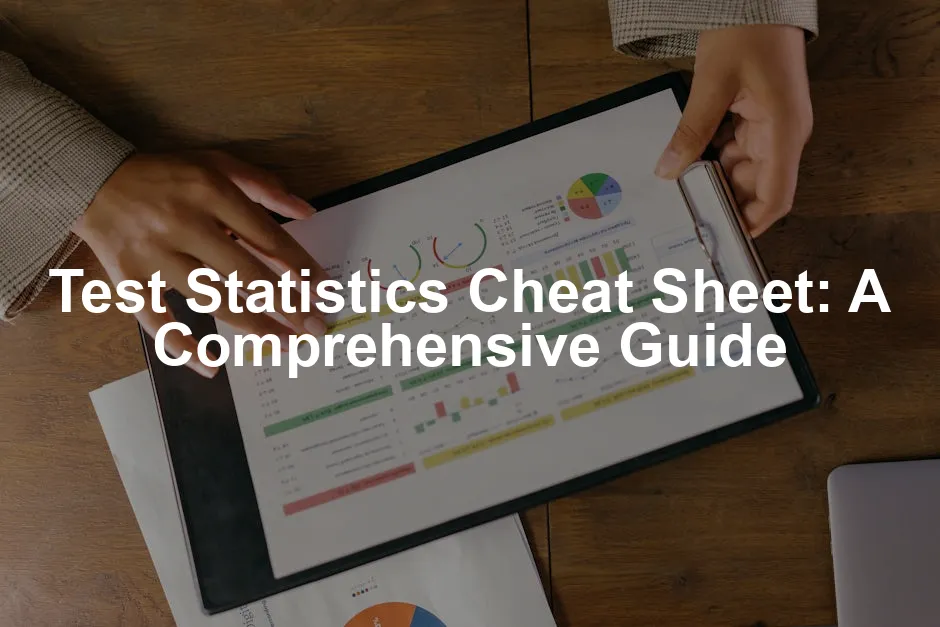 Featured image for Test Statistics Cheat Sheet: A Comprehensive Guide