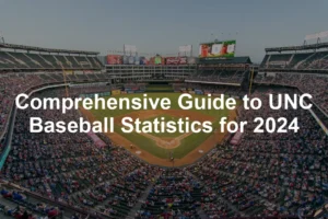 Featured image for Comprehensive Guide to UNC Baseball Statistics for 2024