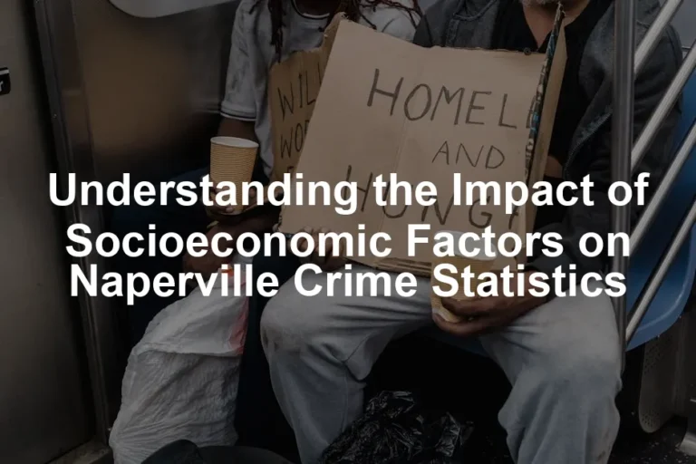Featured image for Understanding the Impact of Socioeconomic Factors on Naperville Crime Statistics