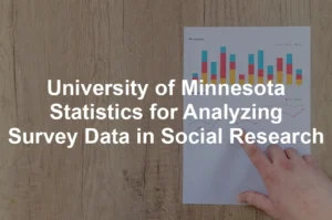 Featured image for University of Minnesota Statistics for Analyzing Survey Data in Social Research