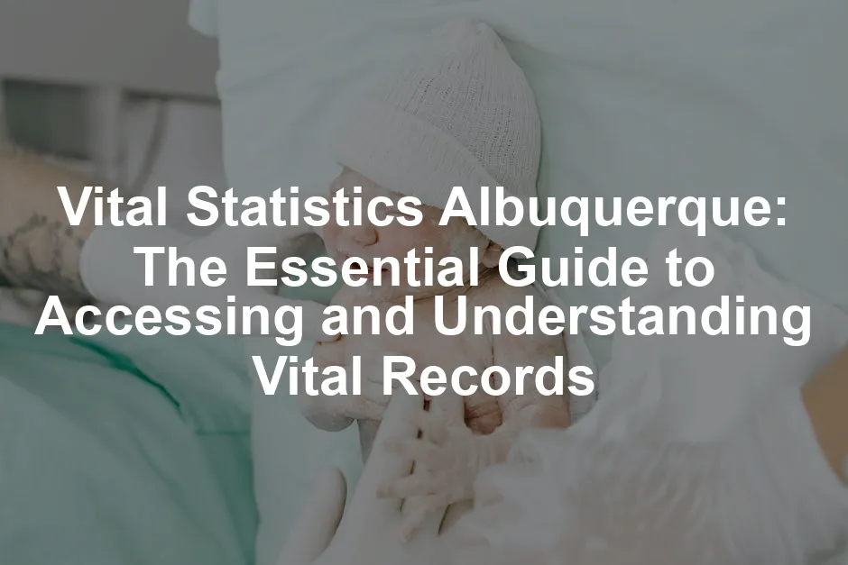 Featured image for Vital Statistics Albuquerque: The Essential Guide to Accessing and Understanding Vital Records