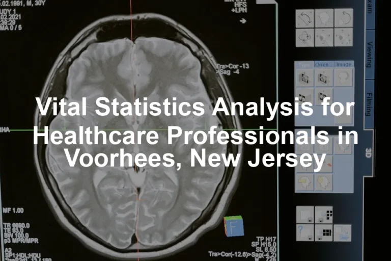 Featured image for Vital Statistics Analysis for Healthcare Professionals in Voorhees, New Jersey