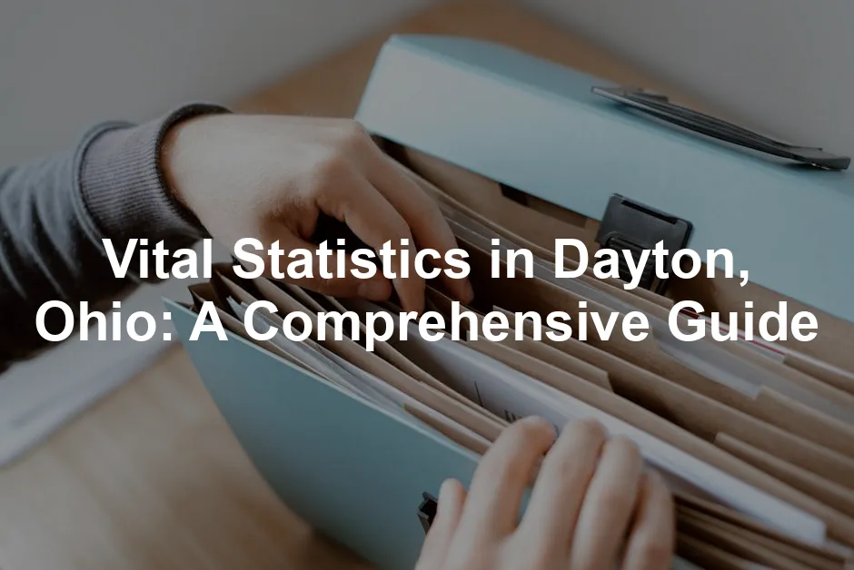 Featured image for Vital Statistics in Dayton, Ohio: A Comprehensive Guide