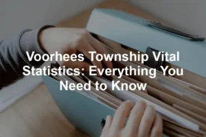 Featured image for Voorhees Township Vital Statistics: Everything You Need to Know