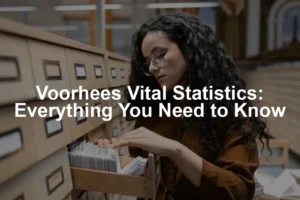 Featured image for Voorhees Vital Statistics: Everything You Need to Know