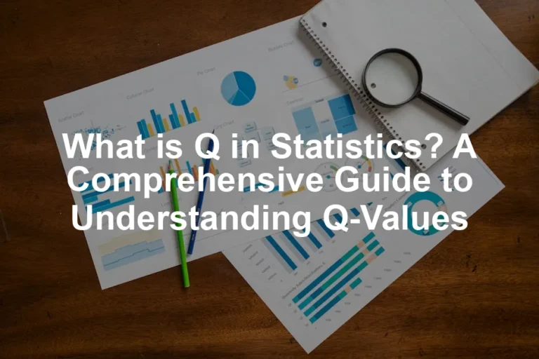 Featured image for What is Q in Statistics? A Comprehensive Guide to Understanding Q-Values