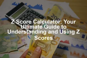 Featured image for Z Score Calculator: Your Ultimate Guide to Understanding and Using Z Scores