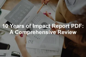 Featured image for 10 Years of Impact Report PDF: A Comprehensive Review