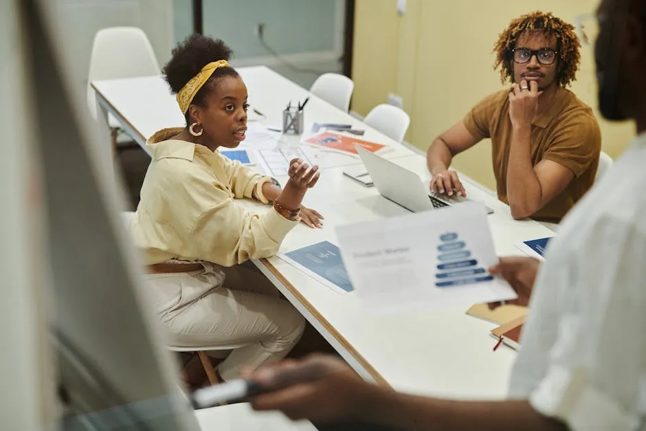 A Man and Woman Having a Meeting in the Office