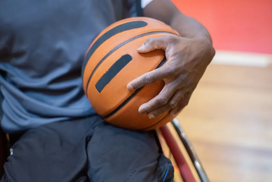 A Person Holding a Basketball