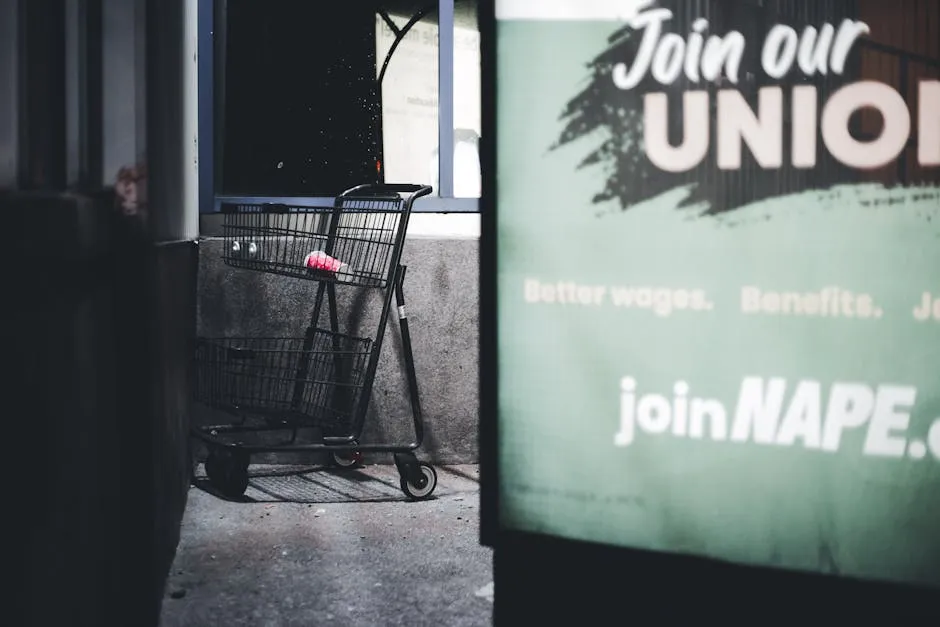 Shopping Cart on the Sidewalk 