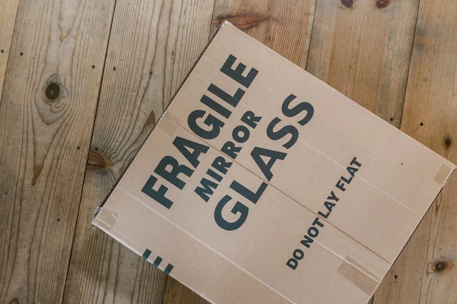 A Cardboard Box with Labelled Fragile