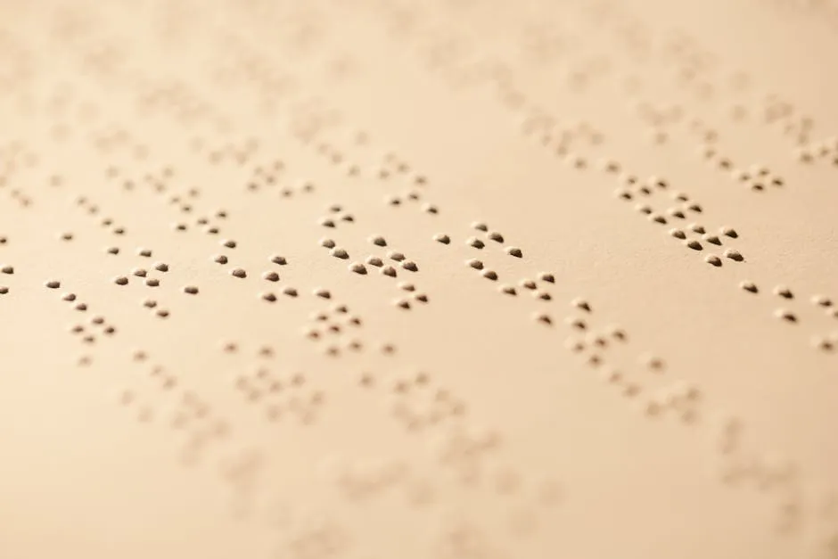 Close-Up Photo Of Braille