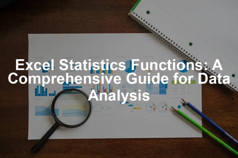 Featured image for Excel Statistics Functions: A Comprehensive Guide for Data Analysis