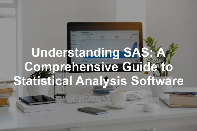 Featured image for Understanding SAS: A Comprehensive Guide to Statistical Analysis Software