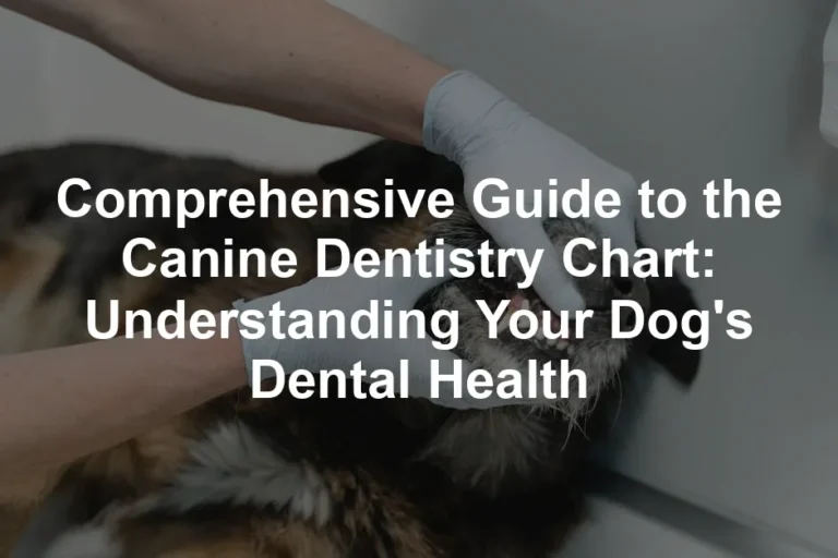 Featured image for Comprehensive Guide to the Canine Dentistry Chart: Understanding Your Dog's Dental Health