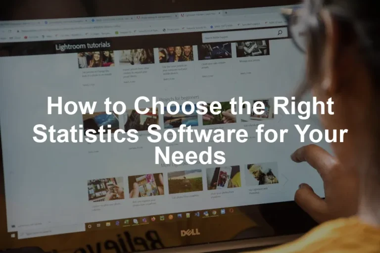 Featured image for How to Choose the Right Statistics Software for Your Needs