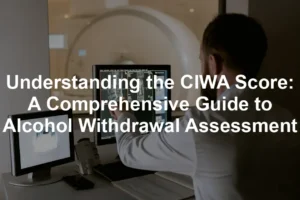 Featured image for Understanding the CIWA Score: A Comprehensive Guide to Alcohol Withdrawal Assessment